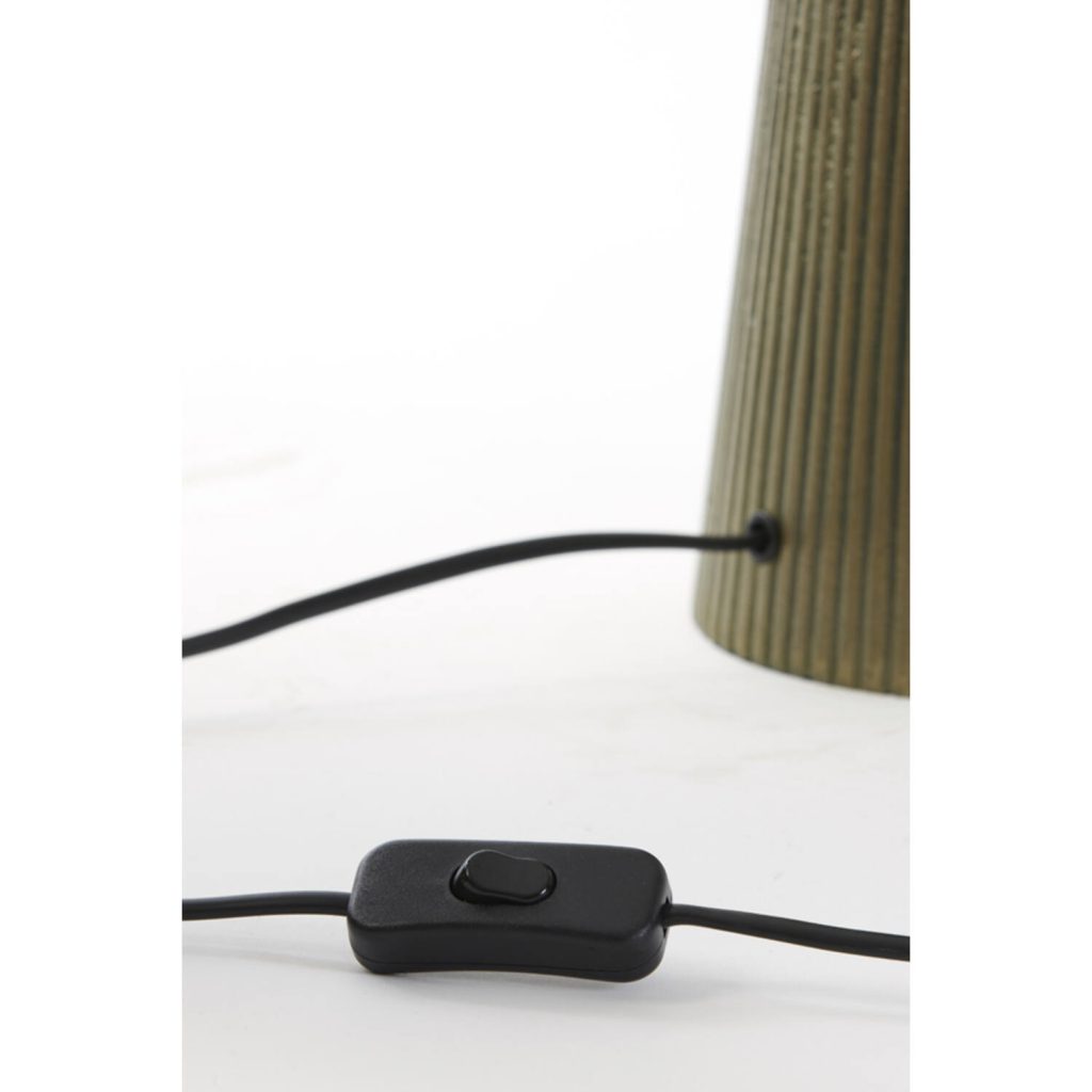 Ronde klassieke tafellamp met lichte kap Light & Living Shaka - Afbeelding 5