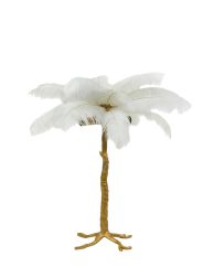 klassieke-gouden-tafellamp-witte-struisvogelveren-light-and-living-feather