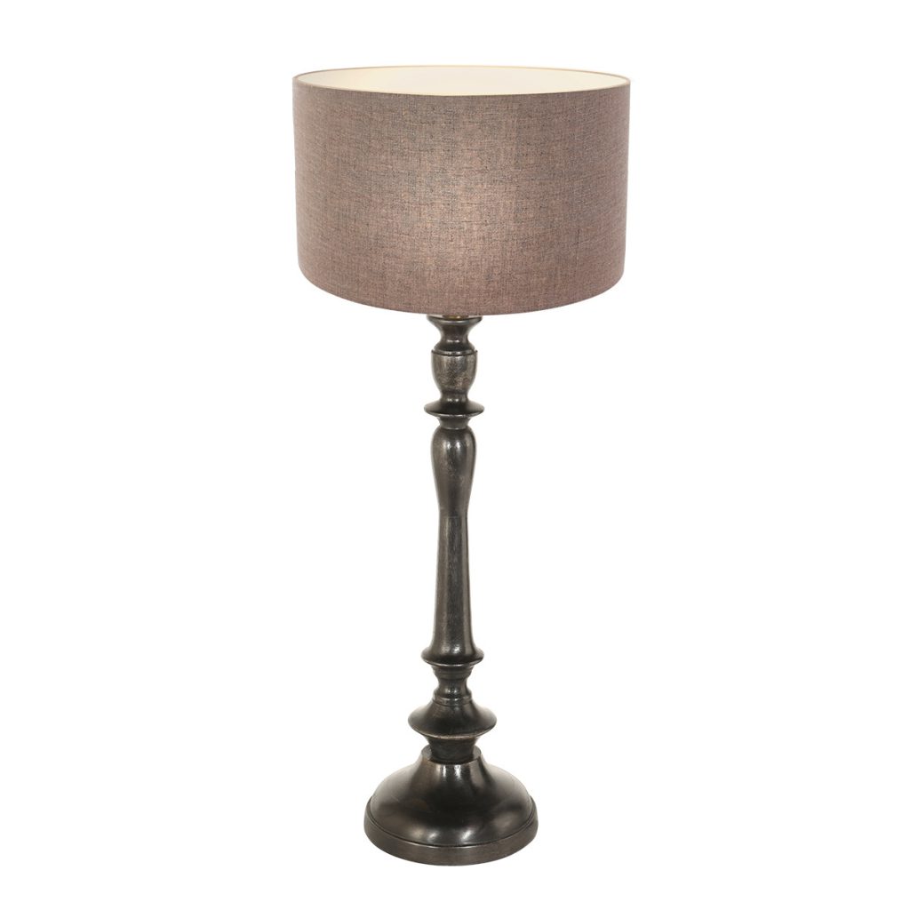 klassieke-ronde-tafellamp-bruin-zwart-tafellamp-steinhauer-bois-antiekzwart-en-grijs-3770zw-1