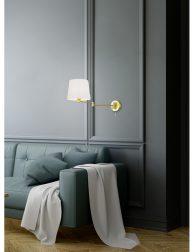 Vintage Modern  interior of living room, green sofa with wall la