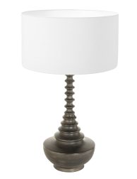 klassieke-wit-zwarte-ronde-tafellamp-tafellamp-steinhauer-bois-antiekzwart-en-wit-3755zw