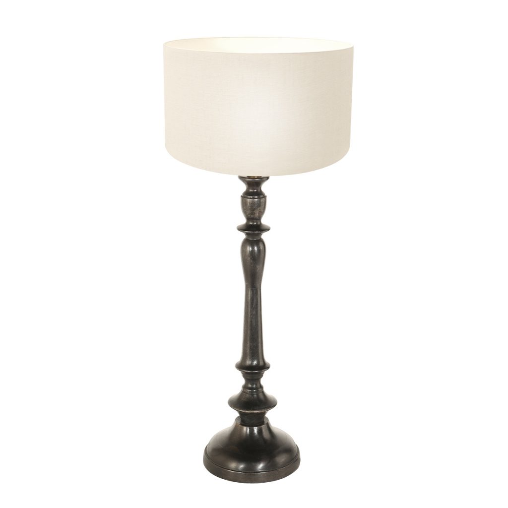 annelighting-tafellamp-bois-zwart-houtlinnen-ø30cm-e27-3769zw-1