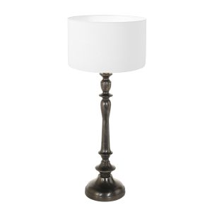 annelighting-tafellamp-bois-zwart-houtlinnen-ø30cm-e27-3764zw-1