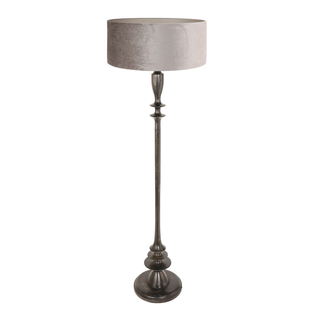 klassieke-zilver-zwarte-vloerlamp-vloerlamp-steinhauer-bois-antiekzwart-en-zilver-3776zw