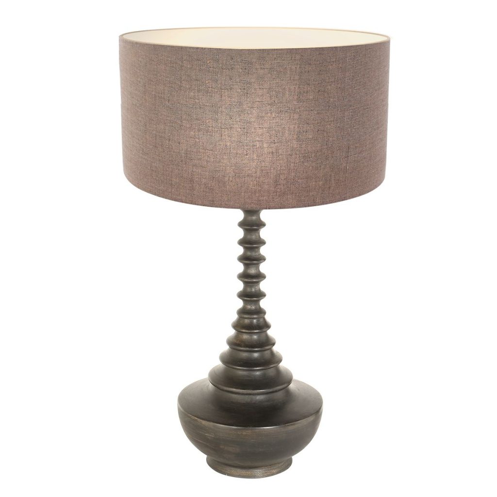 annelighting-tafellamp-bois-zwart-houtlinnen-ø40cm-e27-3761zw-1