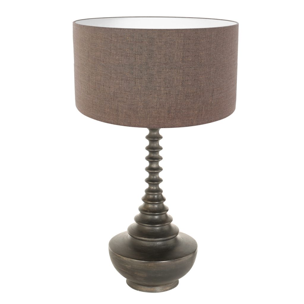 annelighting-tafellamp-bois-zwart-houtlinnen-ø40cm-e27-3761zw-1