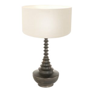 annelighting-tafellamp-bois-zwart-houtlinnen-ø40cm-e27-3760zw-1