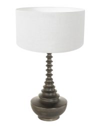 klassieke-zwart-witte-tafellamp-tafellamp-steinhauer-bois-antiekzwart-en-linnenwit-3760zw