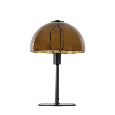 klassieke-zwarte-tafellamp-bruin-rookglas-light-and-living-mellan