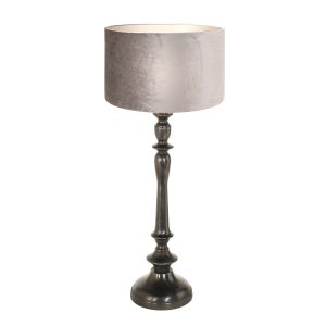 annelighting-tafellamp-bois-zwart-houtveloursstof-ø30cm-e27-3767zw-1
