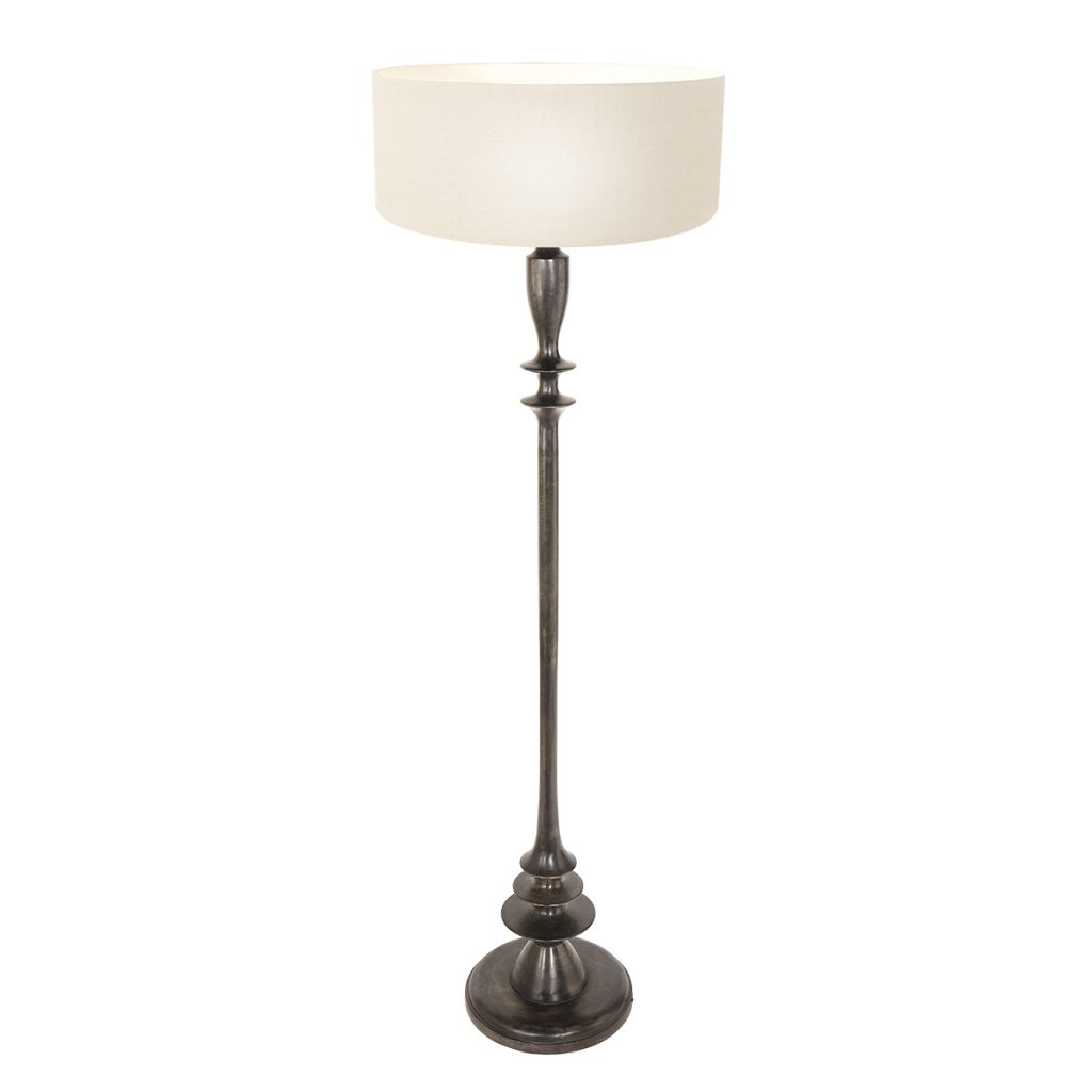 klassieke-zwarte-vloerlamp-witte-lampenkap-vloerlamp-steinhauer-bois-antiekzwart-en-linnenwit-3778zw-1