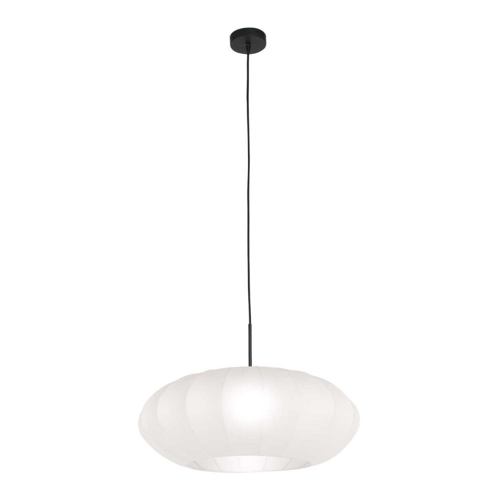Mat zwarte hanglamp met witte kap Steinhauer Sparkled light - Afbeelding 11