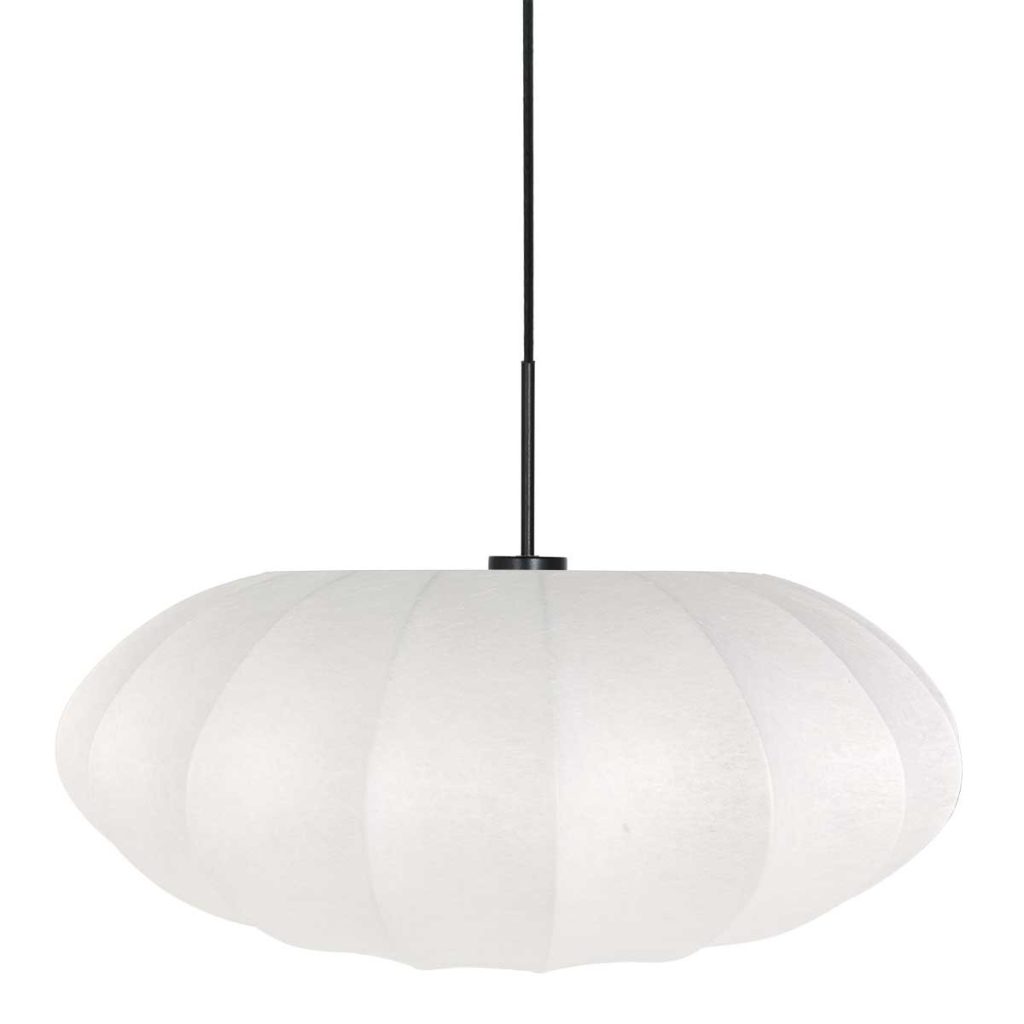 Mat zwarte hanglamp met witte kap Steinhauer Sparkled light - Afbeelding 6