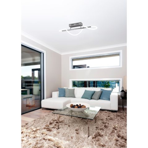 Interior view of a living room in new luxury home