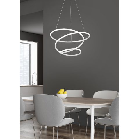 Gray kitchen and dining room corner