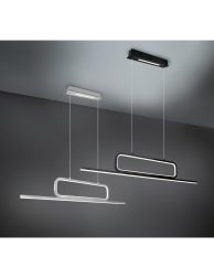 Black decorative lamps with empty desk background, 3d rendering.