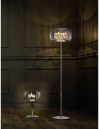Empty elegant vintage room at night with copy space
