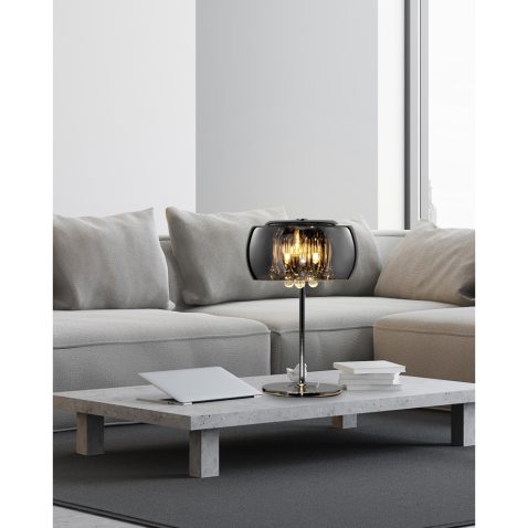 White living room interior corner