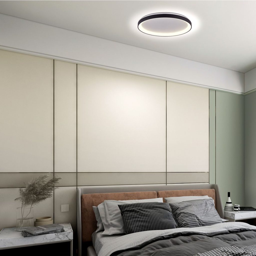 Modern Zwart Rond LED Plafondlamp Steinhauer Ringlede - Afbeelding 3