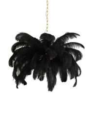 moderne-goud-met-zwarte-veren-hanglamp-light-and-living-feather