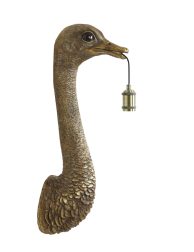moderne-gouden-struisvogelkop-wandlamp-light-and-living-ostrich