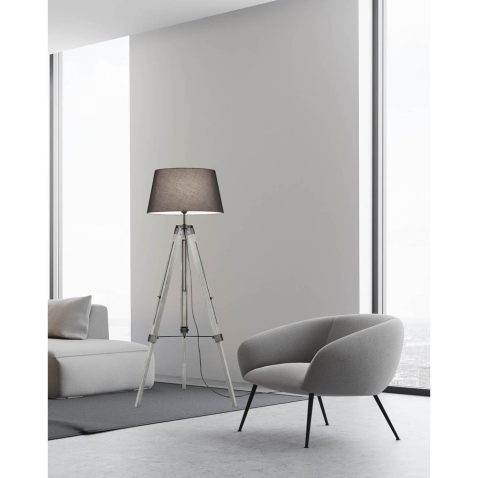 White living room interior corner