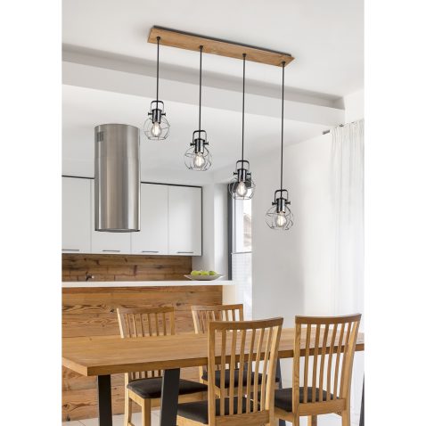 Open kitchen and dining room