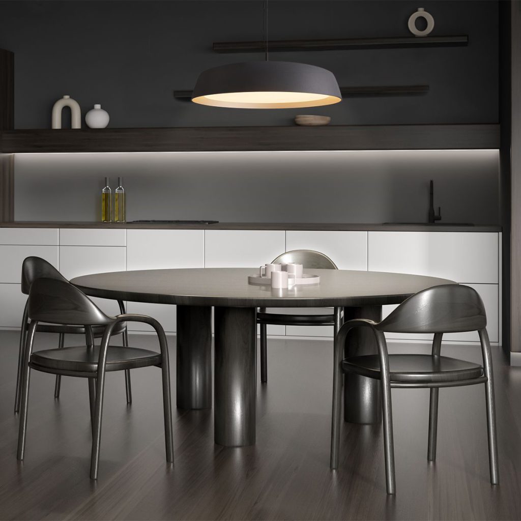 Moderne Hanglamp Zwart met Gouden Binnenkant Steinhauer Mykty - Afbeelding 3