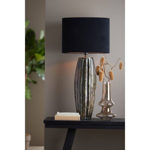 moderne-lampenkap-ovaal-zwart-light-and-living-velours-1