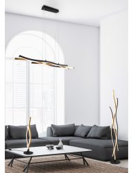 Arched white living room armchair and sofa, poster