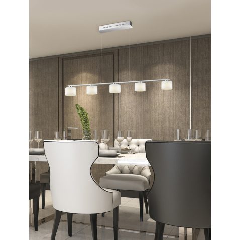 3d rendering dining set in modern luxury brown dining room