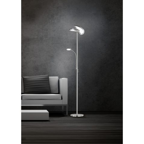 Wohndesign – weisses Sofa mit grünen Kissen