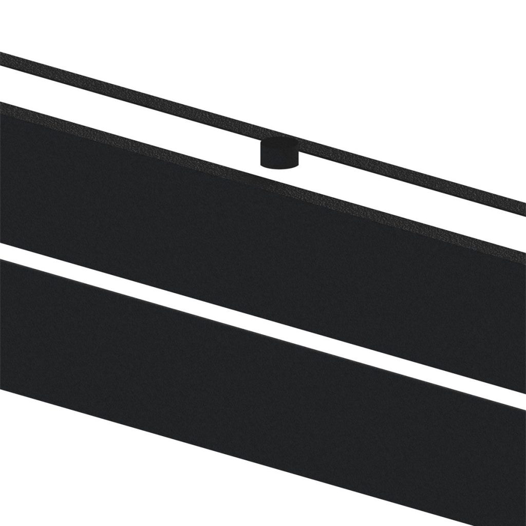 Moderne plafondlamp zwart met ledverlichting Steinhauer Bande - Afbeelding 10