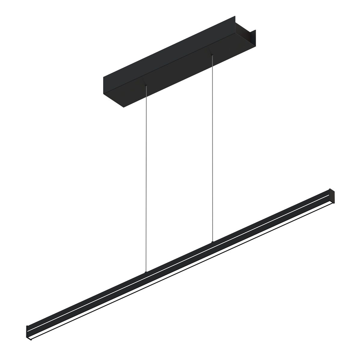 moderne-plafondlampzwart-met-ledverlichting-hanglamp-steinhauer-bande-zwart-mat-/-kunststof-mat-3316zw