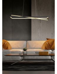 Interior of modern living room with sofa 3D rendering