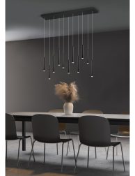 Stylish gray dining room corner