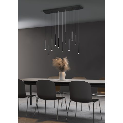 Stylish gray dining room corner