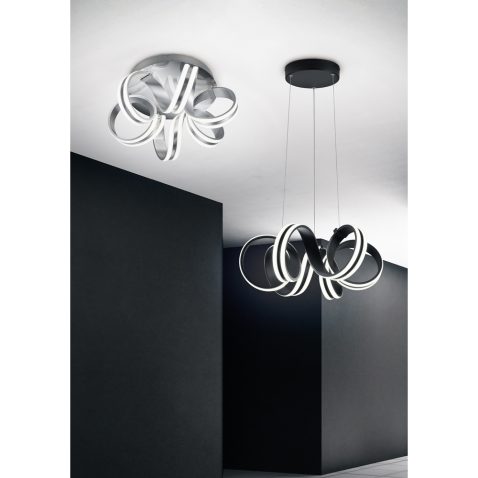Abstract contemporary geometric interior