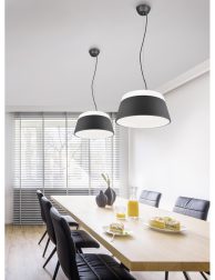 Modern interior with communal table