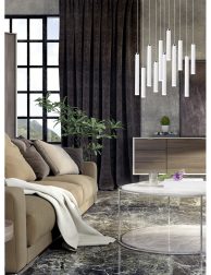 Living room, interior design 3D Rendering