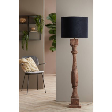 moderne-ronde-zwarte-lampenkap-met-zilver-light-and-living-velours-1