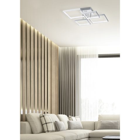 Living room modern minimal style with built-in wall decorate and