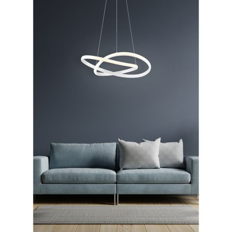 The interior has a sofa on empty dark wall background.