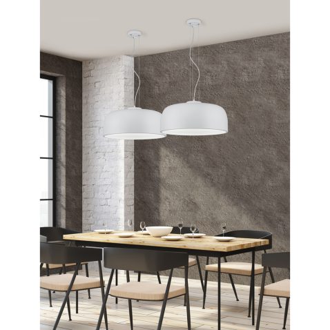 Modern restaurant with empty billboard