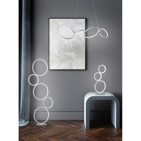 Mock-up frame in luxury modern dark home interior, 3d render