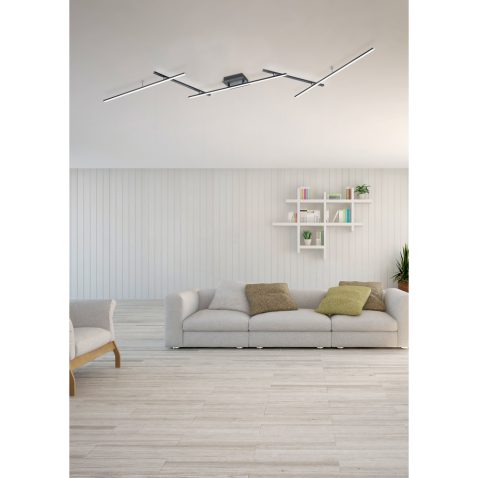 white 3d interior design with panoramic windows