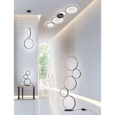 Modern white living room interior 3d rendering image.A blank wal