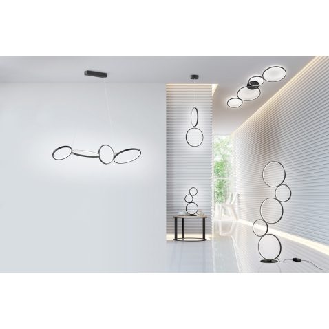 Modern white living room interior 3d rendering image.A blank wal
