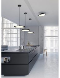 3D-Illustration of a new modern city loft apartment.