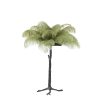 moderne-zwarte-tafellamp-groene-struisvogelveren-light-and-living-feather